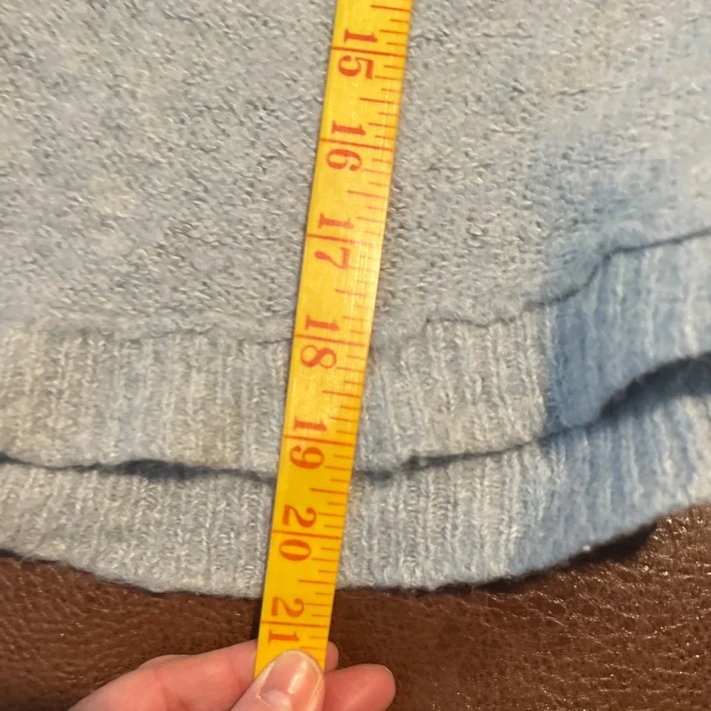 Free People Light Grey Alpaca‎ Blend V Neck Long Sleeve Sweater XS - Picture 8 of 8